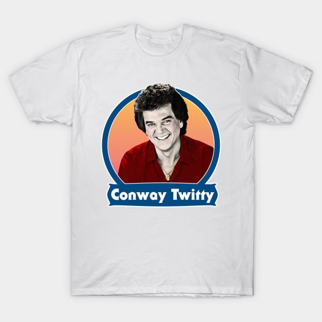 Conway Twitty / Retro 70s Style Design T-Shirt by DankFutura